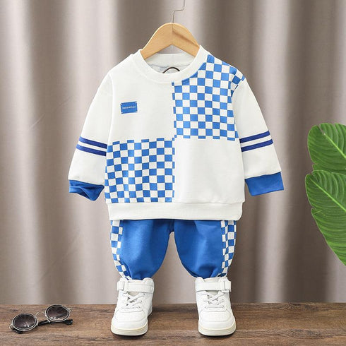 Boy's Spring and Autumn Wear Suit Two-Piece Set